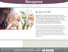 Tablet Screenshot of novasense.info